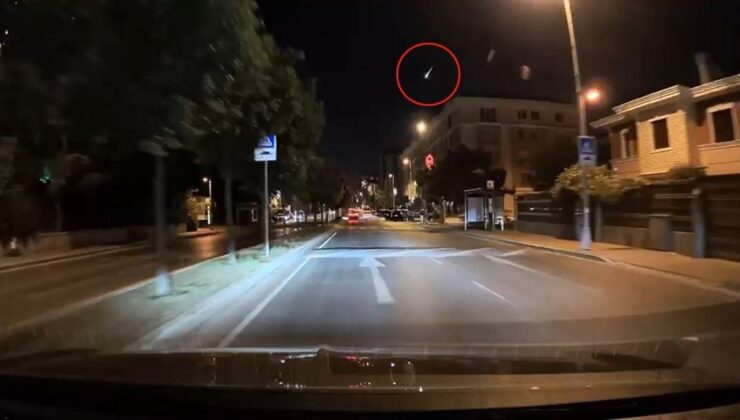 Büyükçekmece’de Göktaşı Düşme Anı Kamerada