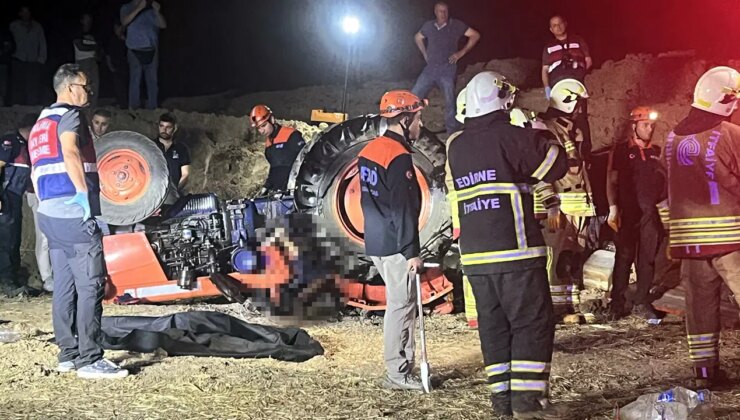 Devrilen traktörün altında kaldılar: Karı-koca, yaşamını yitirdi