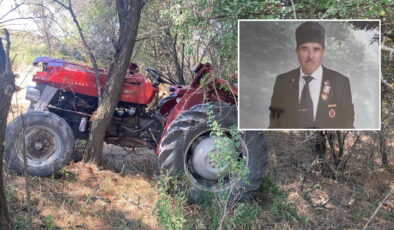 Devrilen traktörün sürücüsü Kıbrıs gazisi hayatını kaybetti