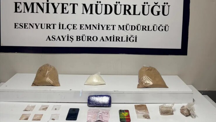 Esenyurt’ta ‘zula’ evine operasyon: 7 kilo 470 gram uyuşturucu ele geçirildi