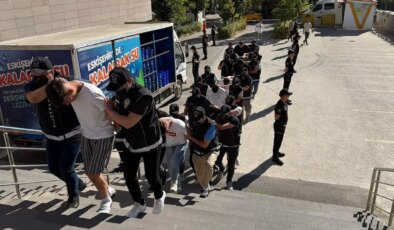 Eskişehir’de uyuşturucu operasyonu: 9 şüpheli adliyede