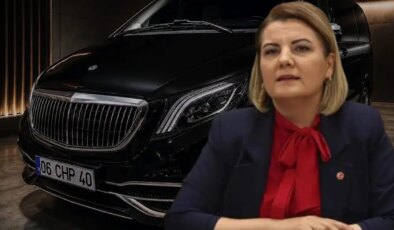 Fatma Kaplan Hürriyet ‘CHP’ plakalı makam aracını satışa çıkardı