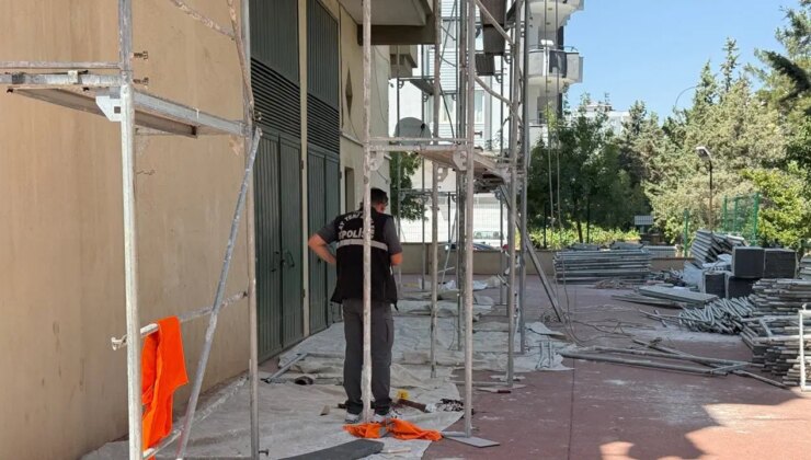 Gaziantep’te iş cinayeti: İskeleden düşen işçi öldü