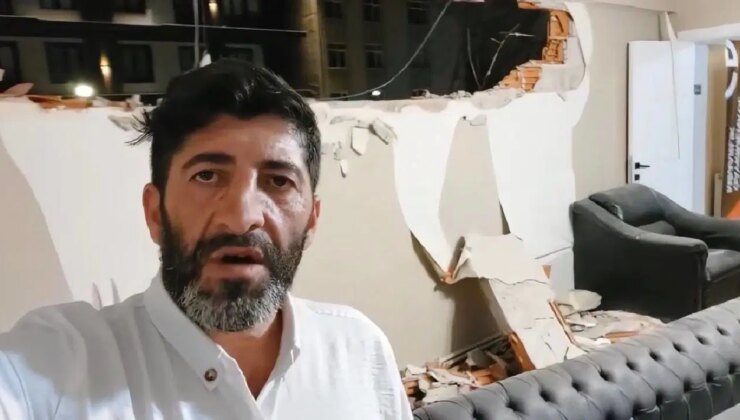 İstanbul’da akılalmaz olay… Koltukta uzanırken duvar üzerine yıkıldı!