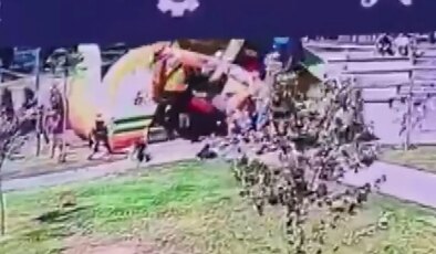 İstanbul’da korkutan anlar… Şişme oyun parkı rüzgarın etkisiyle devrildi: 3 çocuk yaralandı!