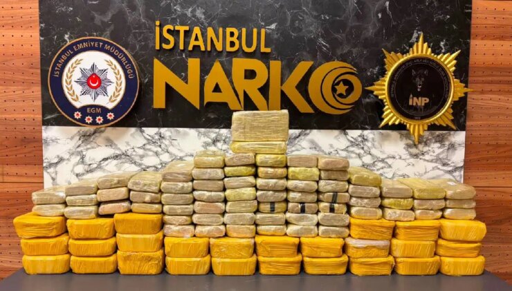 İstanbul’da operasyon: 62,9 kilogram uyuşturucu ele geçirildi