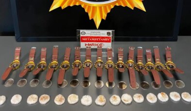 Kol saatlerinden uyuşturucu çıktı