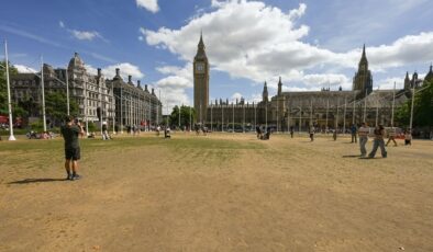 Londra’nın simge yeşil alanları kuraklığın etkisiyle sarardı