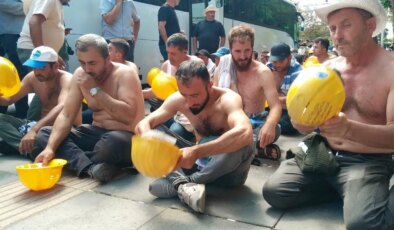Madenciler eylemi 24 saate çıkardı: ‘Hakkımızı almadan gitmeyeceğiz’