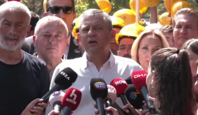 Madencilerin eylemi 16’ncı gününde: Özgür Özel de alanda