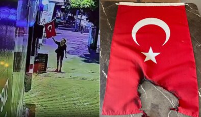 Muğla’da gece vakti ‘bayrak’ provokasyonu! Ateşe verip uzaklaşan şahıs yakalandı