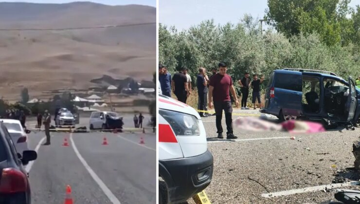Muradiye’de korkunç kaza… Araçlar kafa kafaya çarpıştı: 2 ölü, 9 yaralı