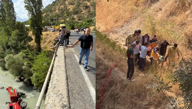 Orman yangınına giden arazöz Zap Suyu’na uçtu: Yaralılar var