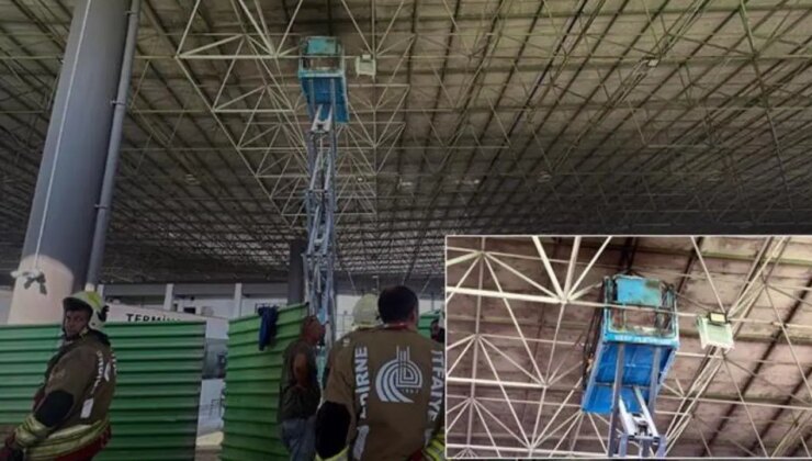 Otogar çatısında dehşet: Tiner alev aldı, 2 işçi ağır yaralandı
