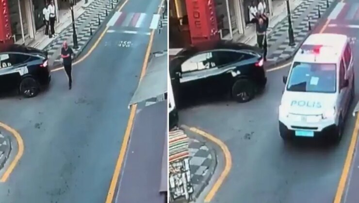 Polisten kaçan sürücünün motosikleti vali yardımcısına çarptı: O anlar kamerada