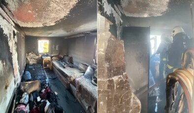 Serik’te otel işçilerinin kaldığı villada yangın