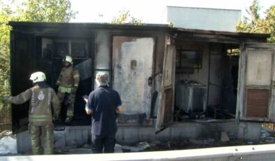 Zeytinburnu’nda trafo alevlere teslim oldu