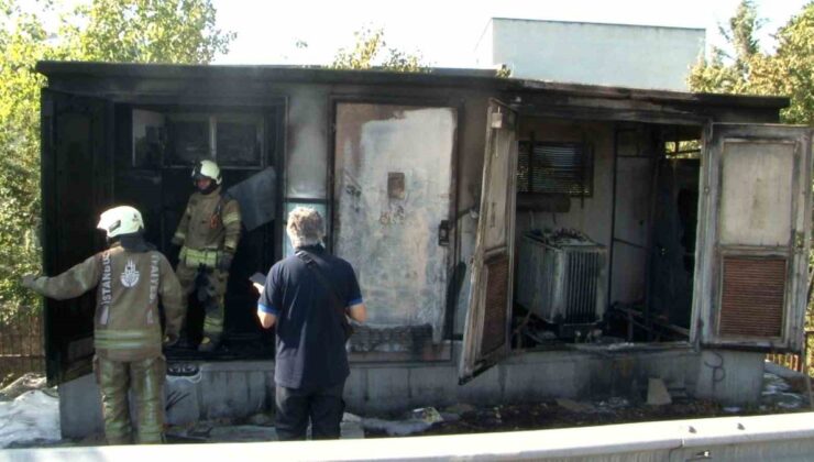 Zeytinburnu’nda trafo alevlere teslim oldu