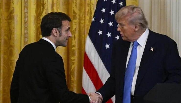 ABD Başkanı Trump ile Fransa Cumhurbaşkanı Macron bir araya geldi
