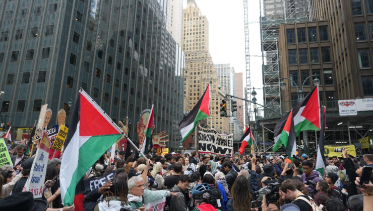 ABD’de Netanyahu protestosu: Binlerce kişi BM’ye yürüdü