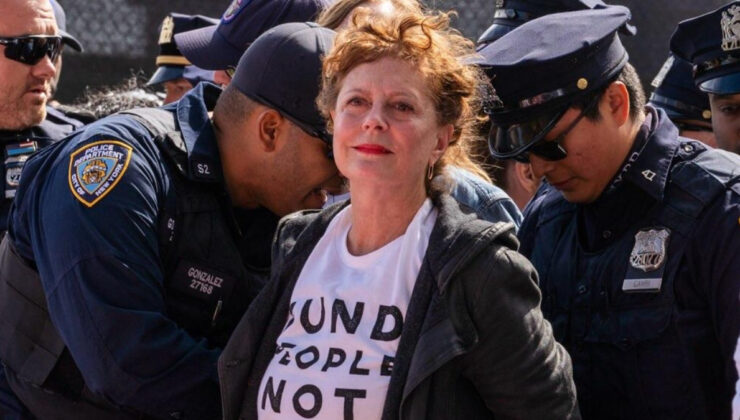 ABD’de Netanyahu protestosu: Hollywood yıldızı Susan Sarandon gözaltına alındı