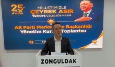 AKP Zonguldak Merkez İlçe Başkanı istifa etti