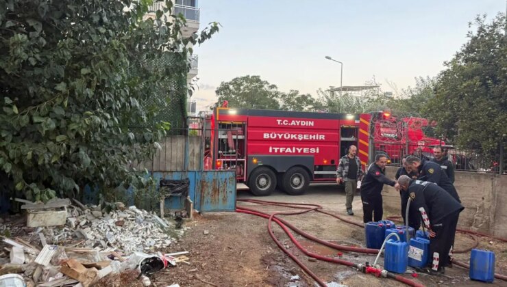 Aydın’da odun deposunda yangın: İnceleme başlatıldı
