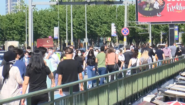 Bakırköy sahilinde yoğunluk: 17 gündür evdeydik, hava almaya geldik