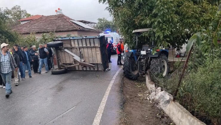 Balıkesir’de traktör römorku devrildi: 23 kişi yaralandı