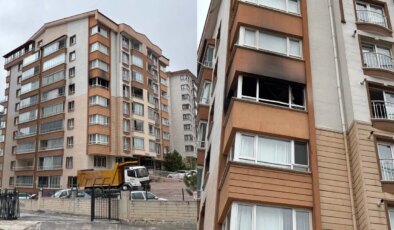 Başkentte yangın paniği… Anne ile oğlu mahsur kaldı