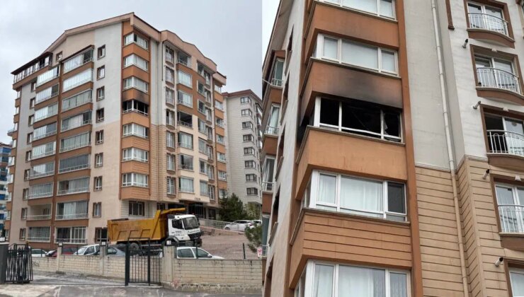 Başkentte yangın paniği… Anne ile oğlu mahsur kaldı