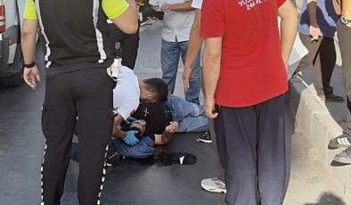 Beyoğlu’nda ticari taksi yaya geçidinde yayaya çarptı