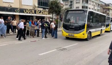 Bursa’da özel halk otobüsü kadına çarptı: Şoför gözaltına alındı
