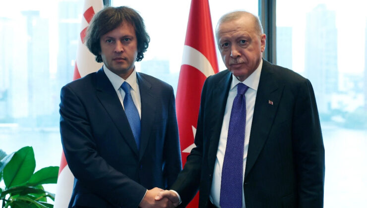 Cumhurbaşkanı Erdoğan, Gürcistan Başbakanı Kobakhidze ile görüştü