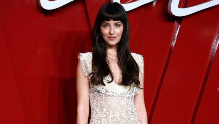Dakota Johnson Londra galasına damga vurdu