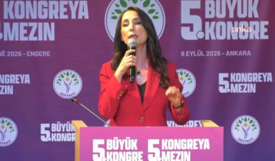 DEM Parti 5. Olağan Kongresi… Tülay Hatimoğulları’ndan Öcalan, Demirtaş ve Yüksekdağ’a selam: ‘Bu bir hazırlık kongresi’