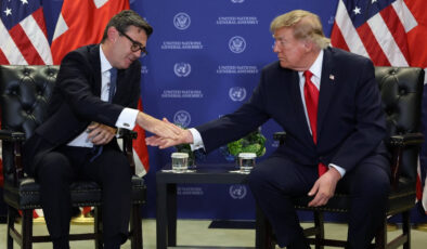 Donald Trump ile Andy Burnham BM Genel Kurulu marjında bir araya geldi