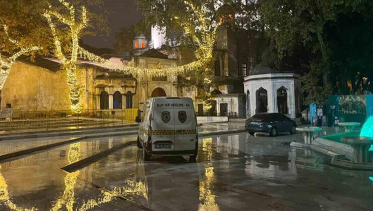 Eyüpsultan Camii’nde silah sesleri! 2 kişi gözaltında