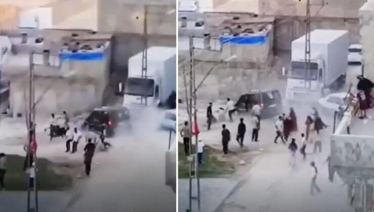 Gaziantep’te kavgada kalabalığın arasına aracıyla daldı
