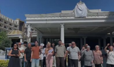 Grand Termal’de 110 işçinin ücret ve tazminat eylemi sürüyor