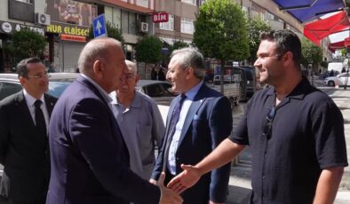Gürsel Tekin Ümraniye’de tekstil esnafını dinledi
