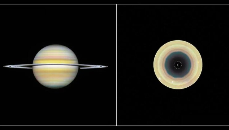 Hubble, Satürn’ün güney kutbunda 10 kenarlı bulut dalgası tespit etti