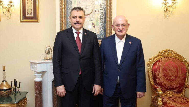 İçişleri Bakanı Çiftçi, eski TBMM Başkanı İsmail Kahraman’ı ziyaret etti