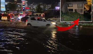 İstanbul’u sağanak vurdu! Yollar göle döndü, evleri su bastı
