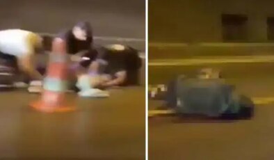 İzmir’de motosiklet, bariyerlere çarpıp devrildi: 1 ölü, 1 yaralı