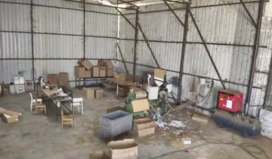 Kaçak sigara fabrikasına baskın: 610 bin makaron ele geçirildi