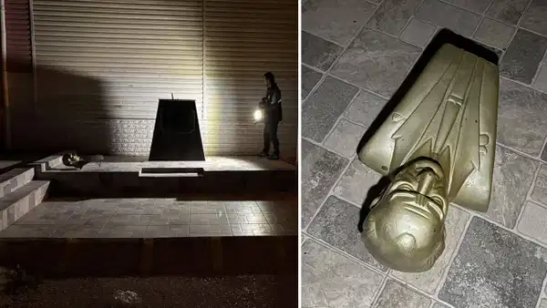 Kırıkkale’de Atatürk büstüne balyozla zarar veren şüpheli tutuklandı