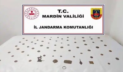 Mardin’de ‘tarihi eser’ operasyonu: 70 sikke ve çok sayıda obje ele geçirildi