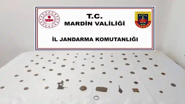 Mardin’de ‘tarihi eser’ operasyonu: 70 sikke ve çok sayıda obje ele geçirildi