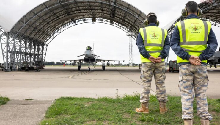 MSB: ‘Eurofighter Typhoon tedarik projesi kapsamında İngiltere’de uçak bakım tesisleri incelendi’